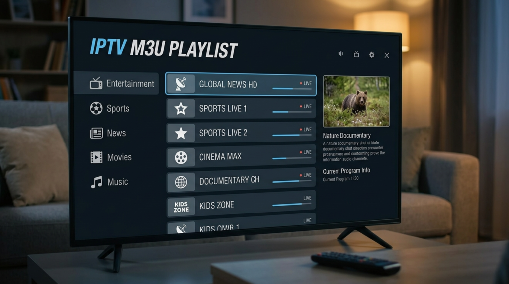 IPTV M3U Playlist
