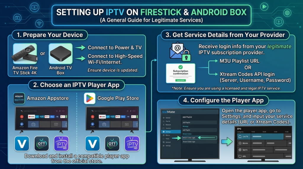 IPTV for Amazon Firestick and Android Box
